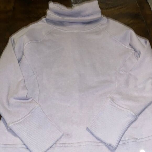 Apana Cowl Neck Cozy Sweat Shirt Lavender Small - Picture 3 of 9